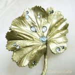 Michaudブローチ　再販 ブルートパーズの雫