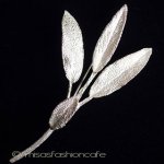 マイケルミショーブローチ ハーブ　セージの葉