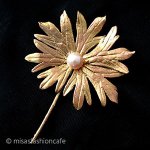 マイケルミショー　 真珠　ゼラニウムの花