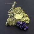 （画像用） Michaud ブローチ アメジスト葡萄