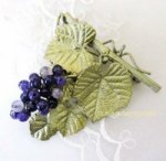 Michaud ブローチ アメジスト葡萄