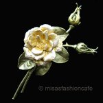 Michaud ブローチ 24金 イエローローズ