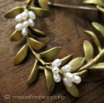 マイケルミショー ブローチ 真珠　リース 再販！