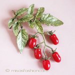 Michaud ブローチ ガラスのRomaトマト
