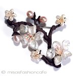 マイケルミショーブローチ ケシパール　真珠の桜