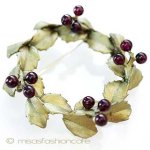 Michaudブローチ 　再販 天然ガーネットのリース