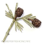 マイケルミショーブローチ 松ぼっくり杉の木　再販