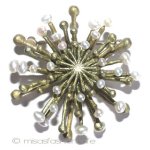 マイケルミショー ブローチ 真珠　菊の花　再販