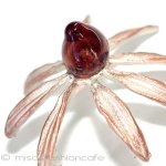 マイケルミショーブローチ アートガラスのお花
