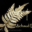 （画像用） マイケルミショー再販 シダの葉　ブローチ