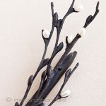 Michaud ヘアークリップ 　真珠の猫柳