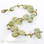 Michaud ブレスレット 　真珠 睡蓮の花