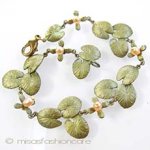 Michaud ブレスレット 　真珠 睡蓮の花