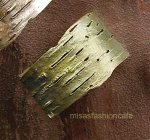 マイケルミショー カフ ブレスレット　白樺の木