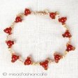 （画像用） Michaud ブレスレット 天然石カーネリアンの実