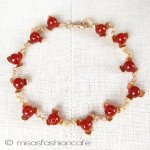 Michaud ブレスレット 天然石カーネリアンの実