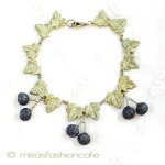 Michaudブレスレット　 天然石カシスの実