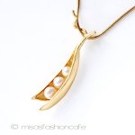 マイケルミショー　24Kgp 真珠えんどう豆ネックレス