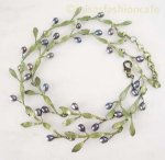 Michaud ネックレス オリーブ（真珠）