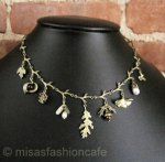 マイケルミショー ネックレス どんぐり・イチョウ・松ぼっくり