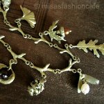 マイケルミショー ネックレス どんぐり・イチョウ・松ぼっくり