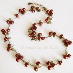 マイケルミショー ネックレス 真珠のクランベリー