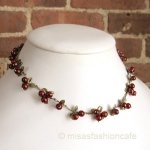 マイケルミショー ネックレス 真珠のクランベリー