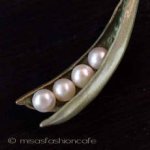 マイケルミショー・ネックレス ４真珠のさやえんどう豆