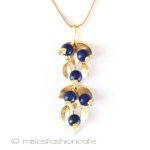 マイケルミショー・ネックレス 24Kgpブルーベリー再販