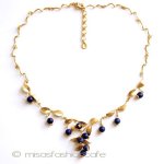 マイケルミショー・ネックレス 24Kgpブルーベリー再販