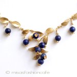 マイケルミショー・ネックレス 24Kgpブルーベリー再販