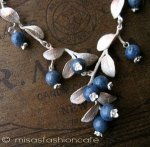 ミショー　珊瑚ブルーベリー スターリングシルバー銀製