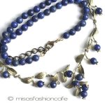 マイケル・ミショー　天然石 ブルーベリー・ネックレス