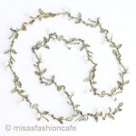 マイケルミショー ネックレス 真珠 カロライナの花