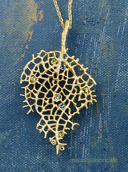 （画像用） マイケルミショー ネックレス 24K金&銀　コーラル