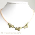 マイケルミショー　再販 真珠の睡蓮ネックレス