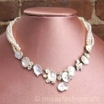 Michaudネックレス 再販 豪華ケシパール真珠