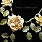 Michaud ネックレス 24金 イエローローズ