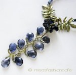 マイケルミショー ネックレス 　天然石・藤の花