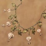 マイケルミショー ネックレス 真珠・タイツリソウ