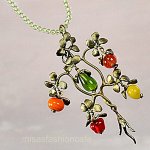 マイケルミショー ネックレス ぺリドット Tree of life