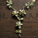 Michaud ネックレス 真珠のお花ペンダント