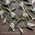 マイケルミショー ネックレス 　真珠　フローラル