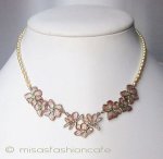 Michaudネックレス　再販！ 　真珠 マグノリアの花