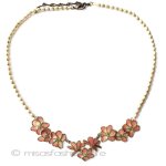 マイケルミショー　真珠 木蓮のお花　ネックレス