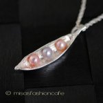 Michaud ネックレス 真珠 さやえんどう 銀製