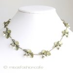 マイケルミショー 真珠の花ネックレス