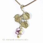 マイケル ミショー 真珠の葡萄ネックレス 　