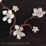 Michaud 桜の木ネックレス 真珠ケシパール・桜サクラ