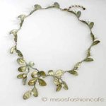 Michaud ネックレス ボックスウッド　真珠